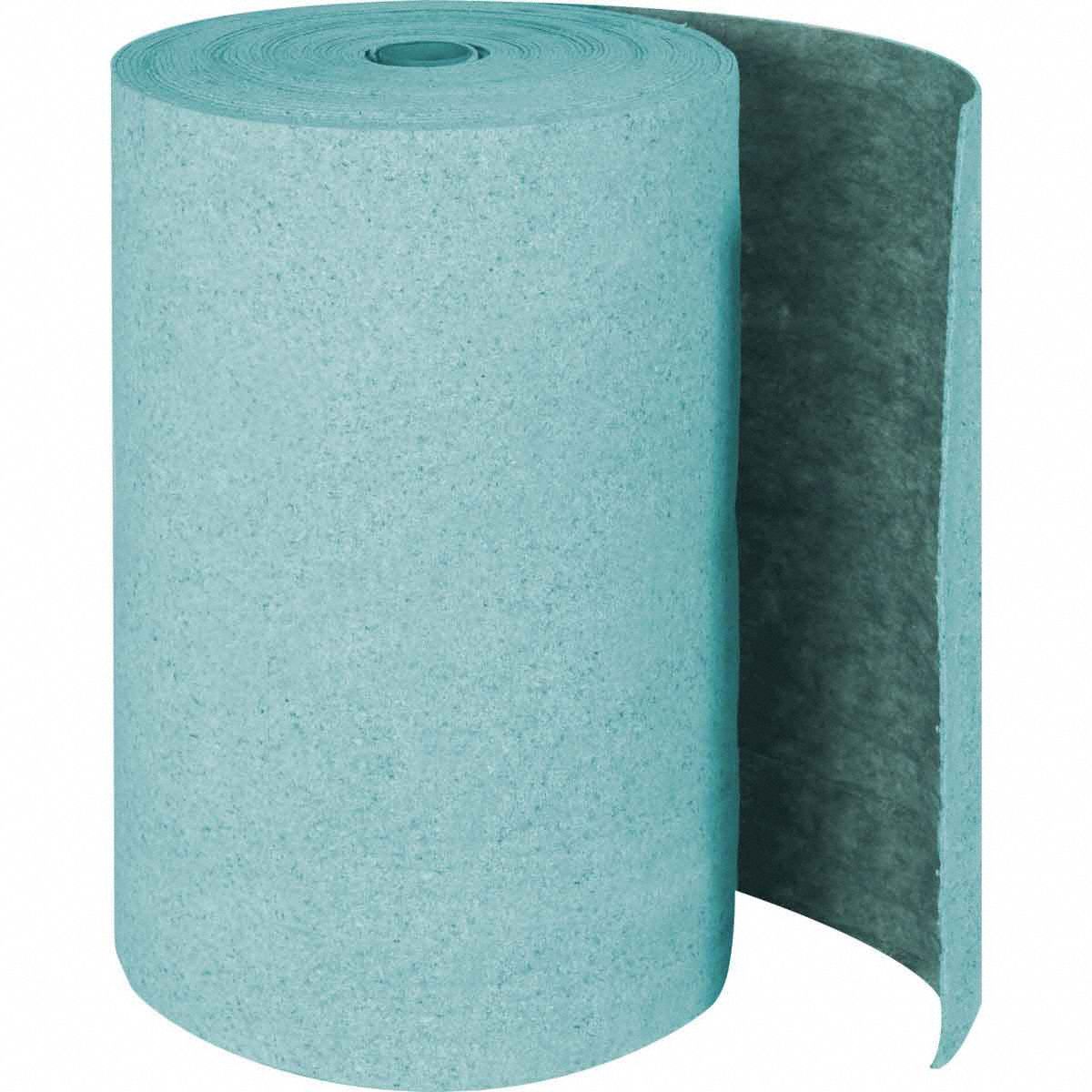 Sorbent Roll: White, Cellulose, 150 ft Roll Lg, 28 1/2 in Roll Wd, Box