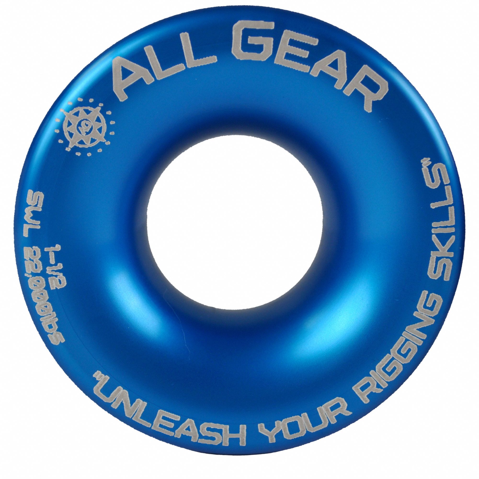 Ring: Low Friction Ring, 1 1/2 in Inside Dia, 22, 000 lb Working Load Limit, 4 in Overall Lg