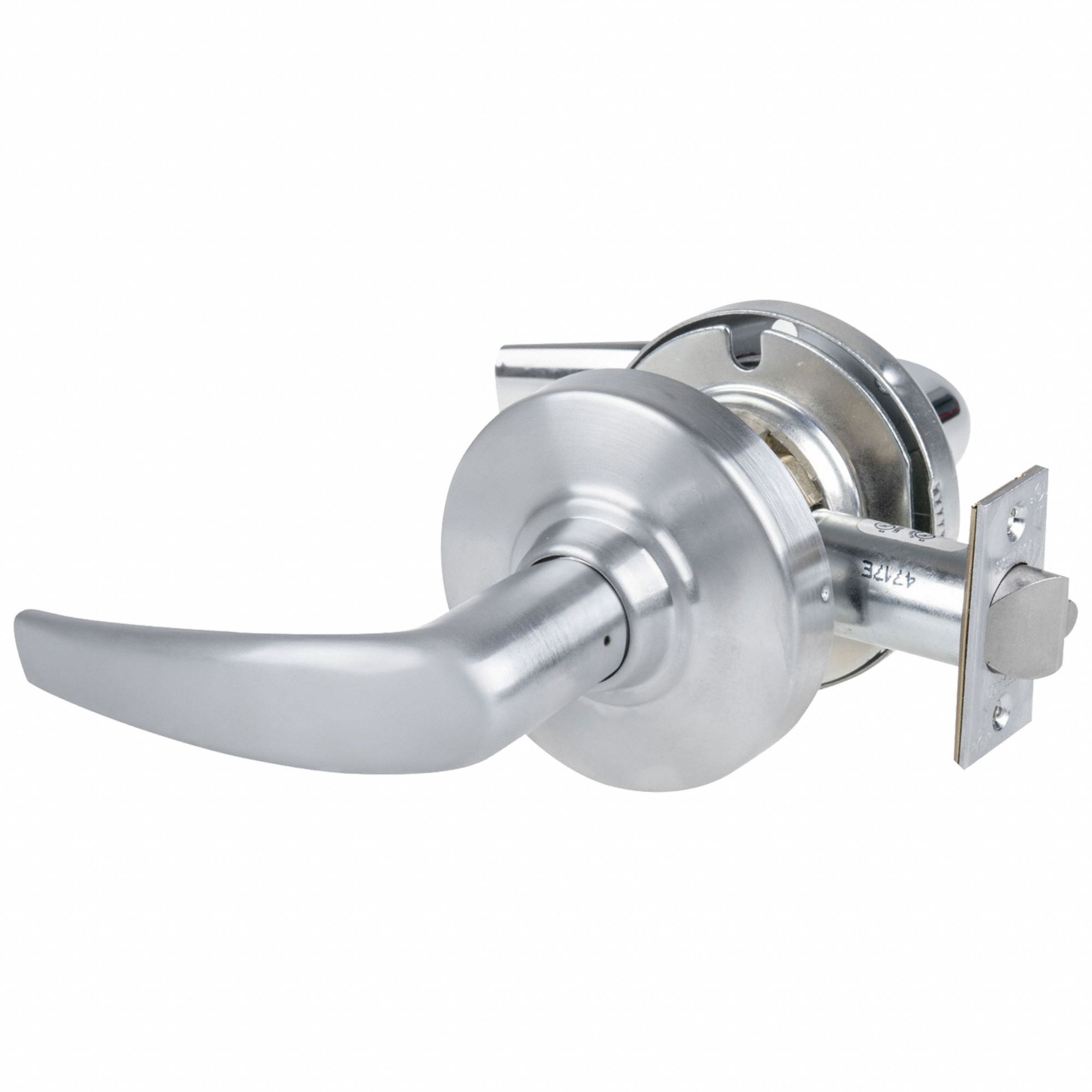 Door Lockset: Passage Lever Locksets, Chrome, ADA Compliant