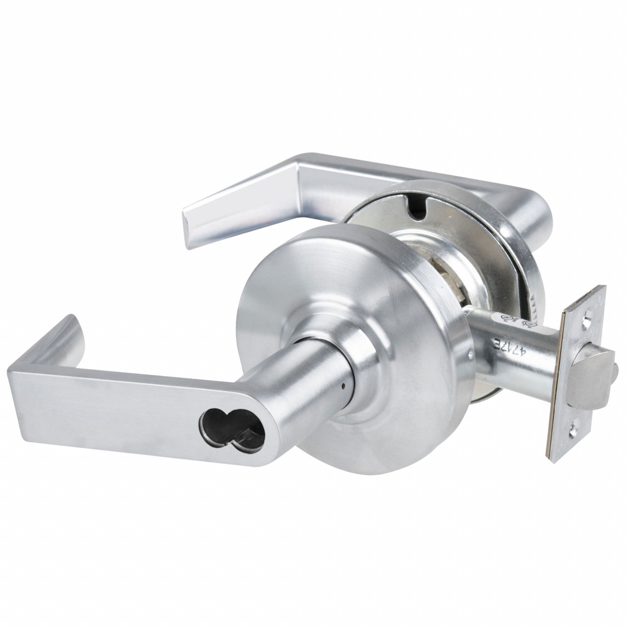 Door Lockset: Classroom Lever Locksets, Chrome, ADA Compliant, SFIC