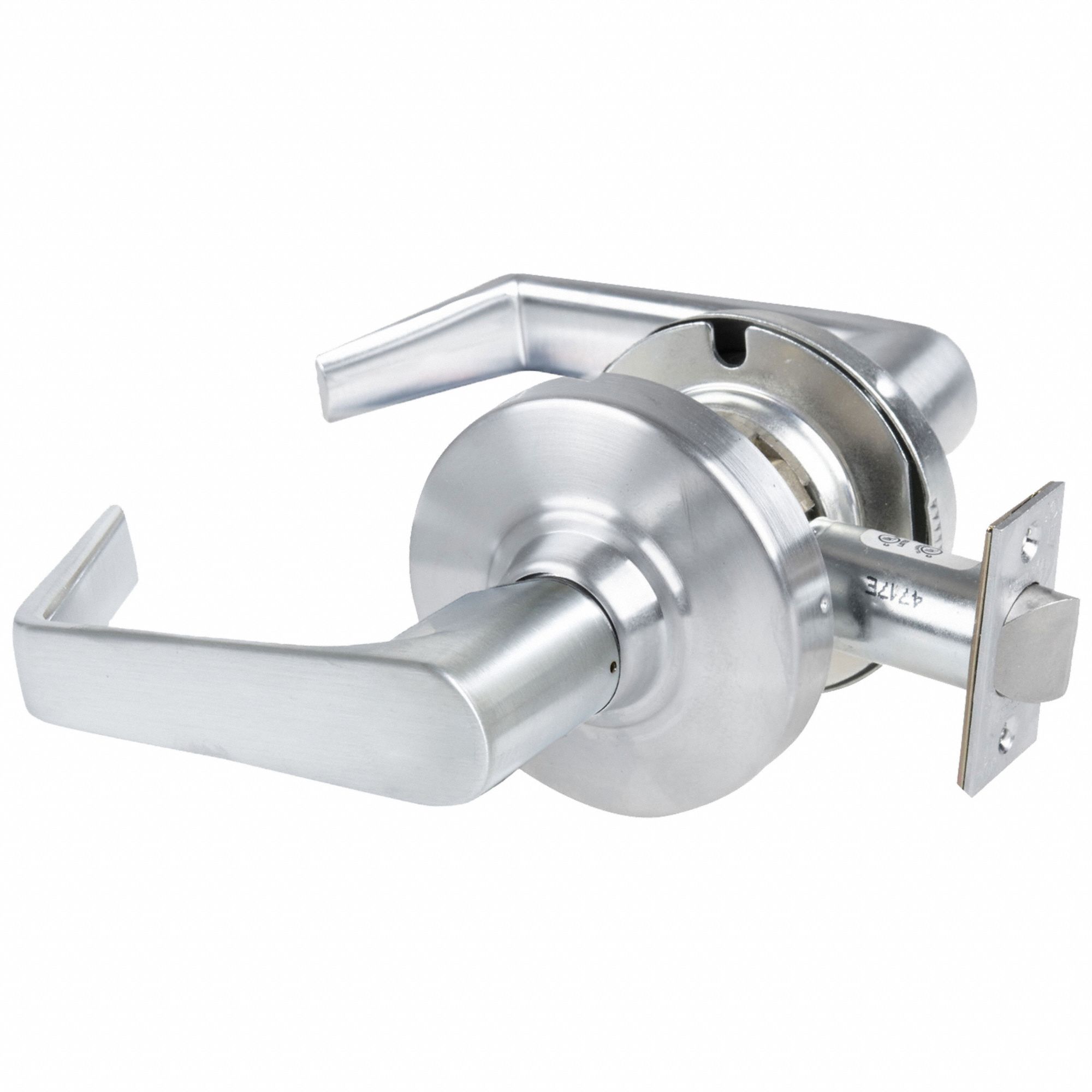Door Lockset: Passage Lever Locksets, Chrome, ADA Compliant