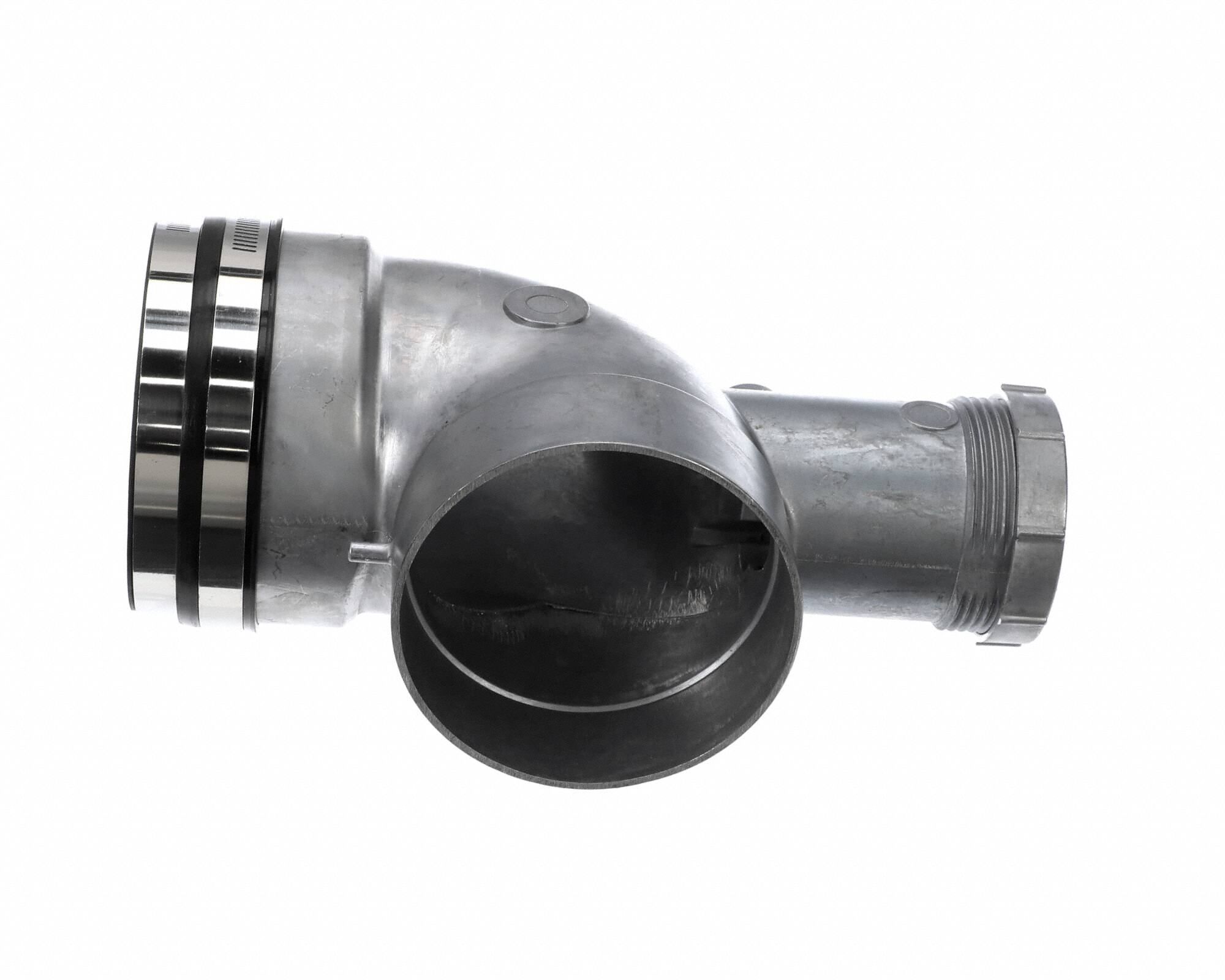 Exhaust/Condensate Elbow: 20.25 in x 11.35 in x 4.95 in, Aluminum