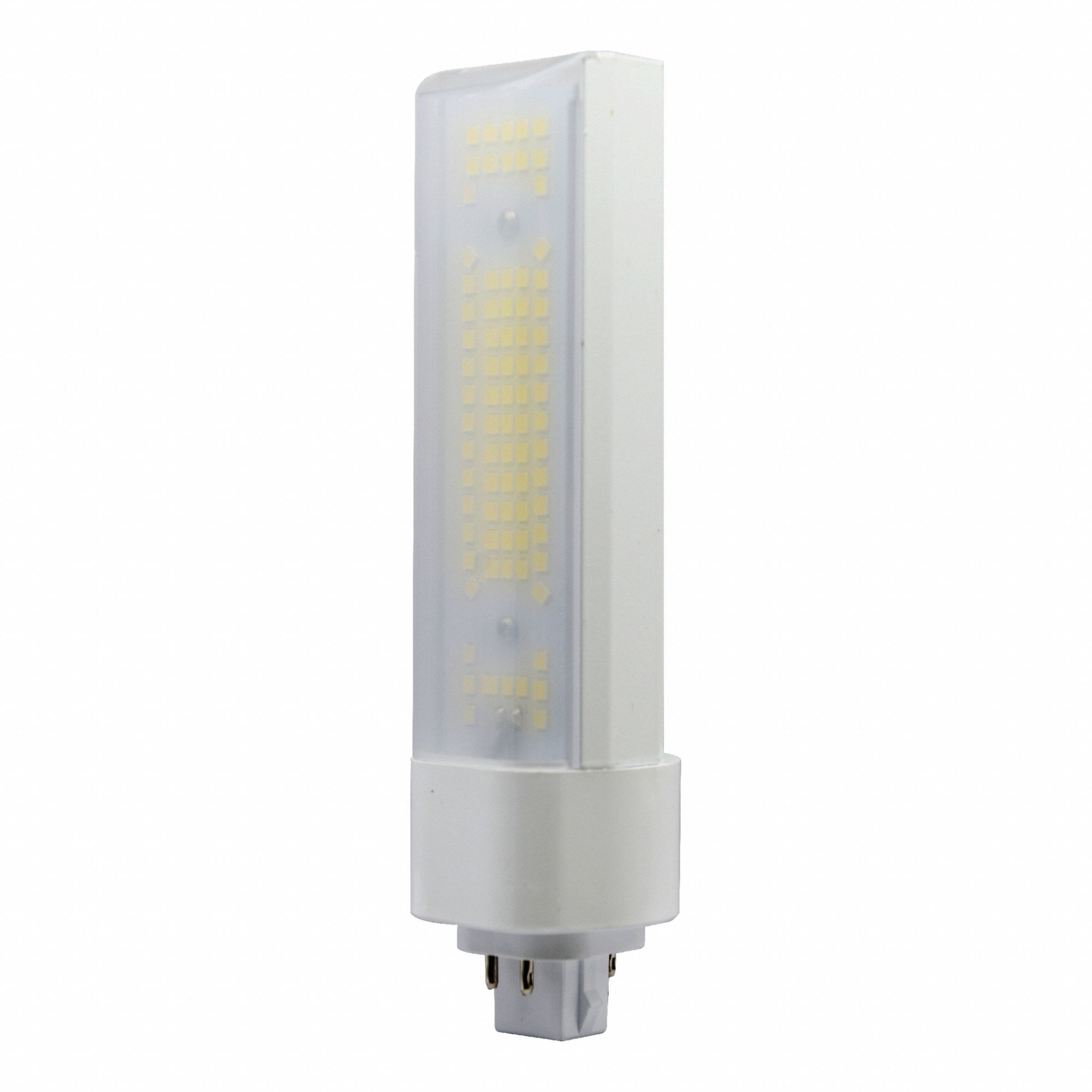 LEDVANCE/ SYLVANIA Linear LED Light Bulb: Type B, 2-Pin (G24), T4, LED, 3500K, 1,900 lm Light Output (MPN LED15PBG24DH835BF). Key specifications — Brand: LEDVANCE/ SYLVANIA; Bulb Base Type: 2-Pin (G24); Bulb Designation: LED15PBG24DH835BF; Dimmable: No; Color Temperature: 3500K.