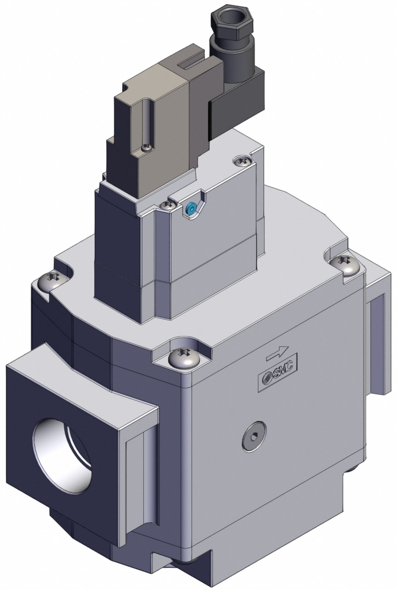 Soft Start Valve: 3/4 in NPT, 3/4 in Port Size, 24V DC, 0.2 MPa to 1 MPa, 0°C to 60°C