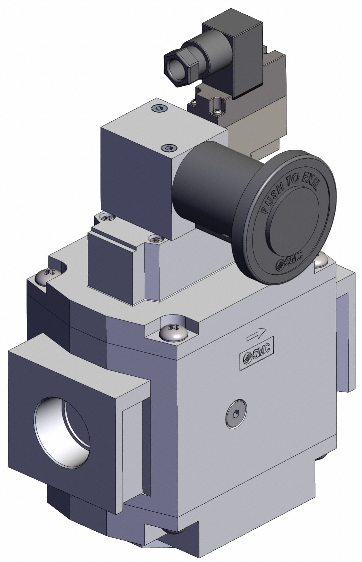 Soft Start Valve: 3/4 in NPT, 3/4 in Port Size, 24V DC, 0.2 MPa to 1 MPa, 0°C to 50°C