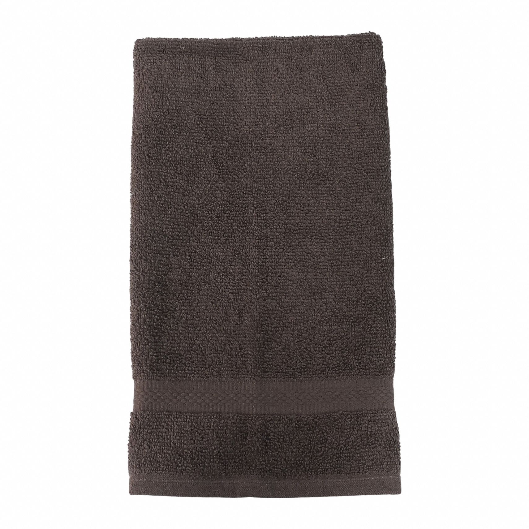 Hand Towel: Brown, 28 in Overall Lg, 16 in Overall Wd, 3-1/2 lb/dozen, 100% Cotton Material