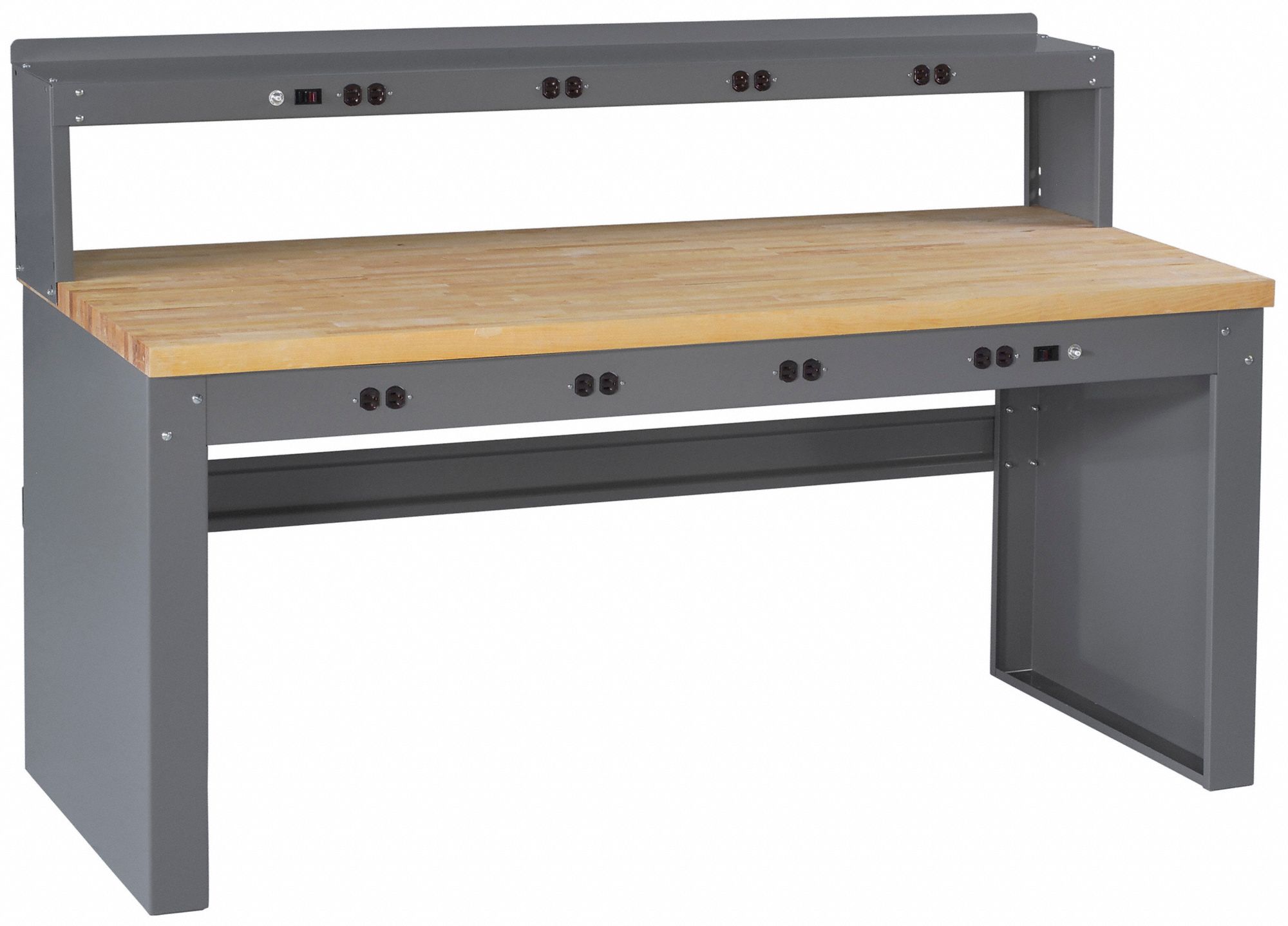 TENNSCO, Fixed Ht, Laminated Hardwood Butcher Block, Workbench 39FL37