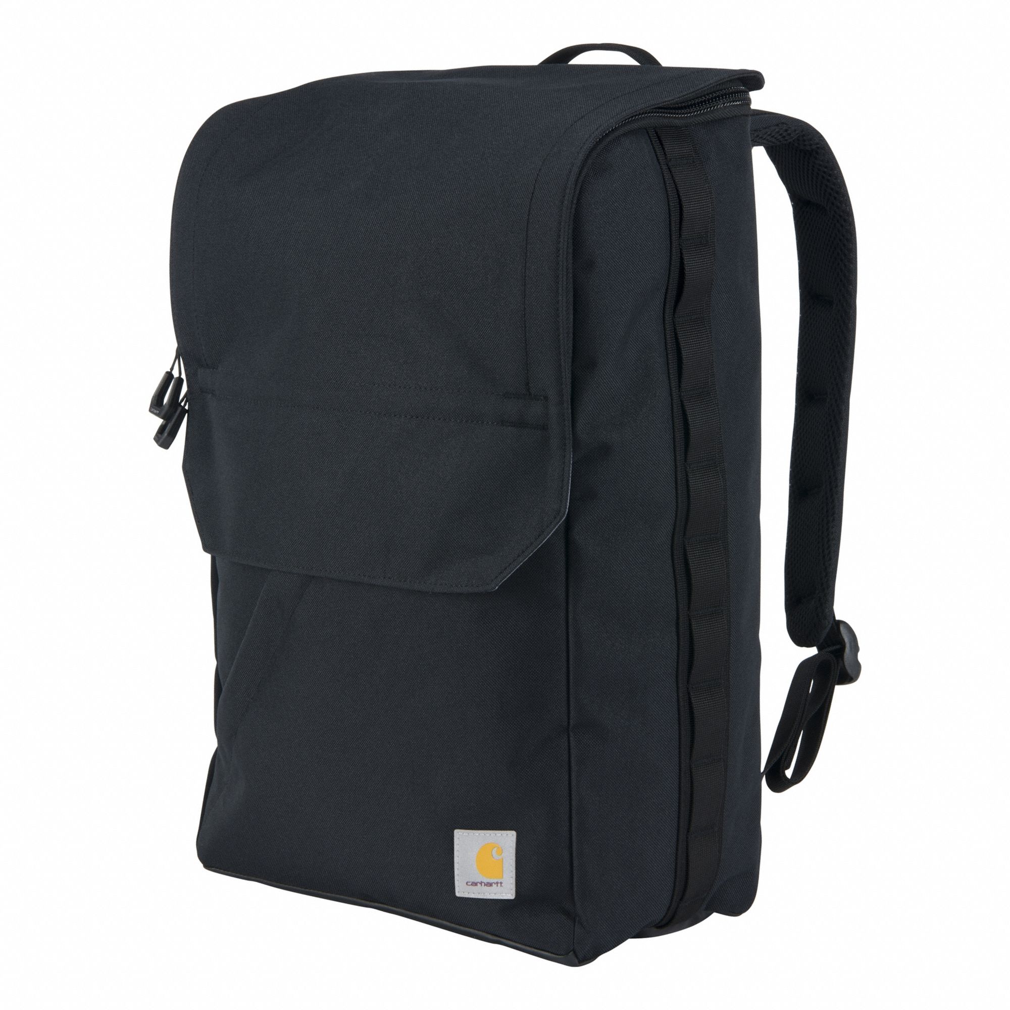 Laptop Backpack: Polyester, Black, 18 1/2 in Ht, 11 1/2 in Wd, 7 1/2 in Dp