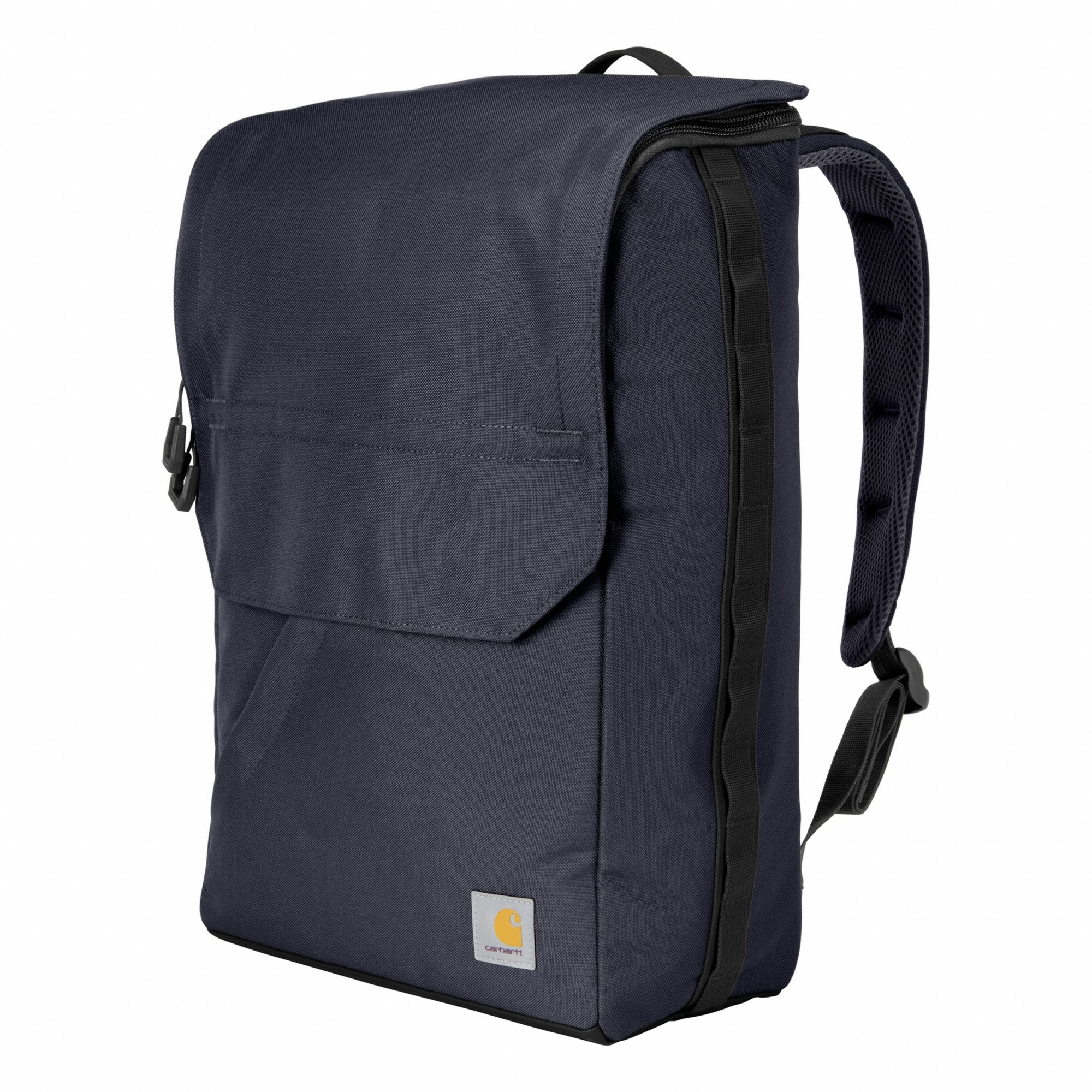 Laptop Backpack: Polyester, Blue, 18 1/2 in Ht, 11 1/2 in Wd, 7 1/2 in Dp