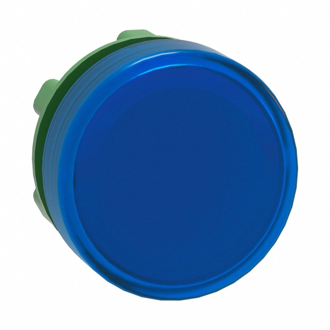 Pilot Light Head: 22 mm Panel Mounting Hole Dia, Blue, Smooth, LED, XB5 Series