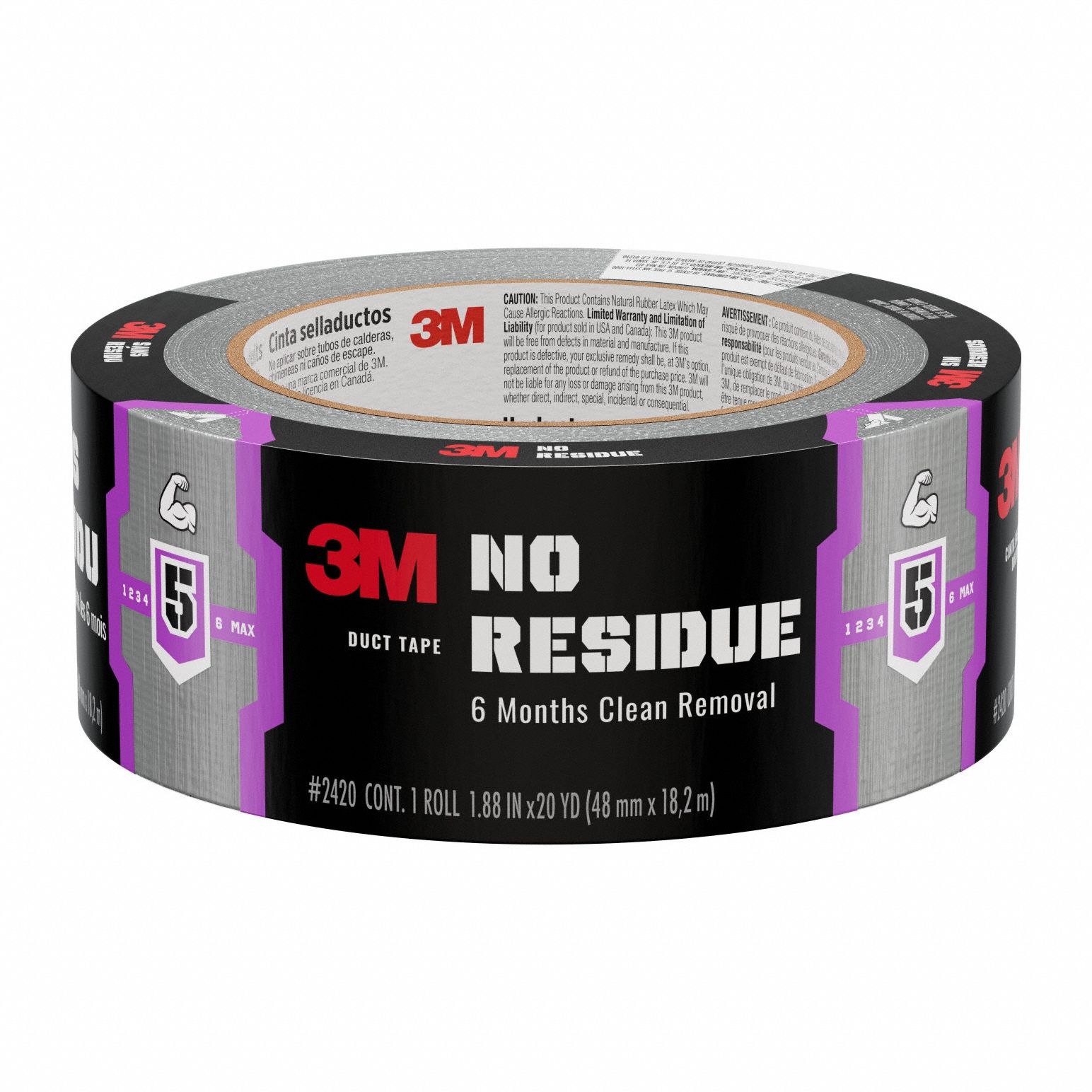 Duct Tape Gray 20 yd L 1-7/8 in W