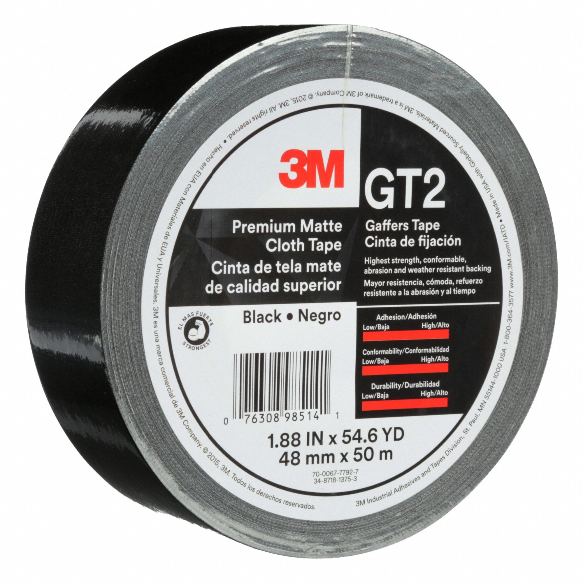 Cloth Gaffers Tape Black 48mm x 50m