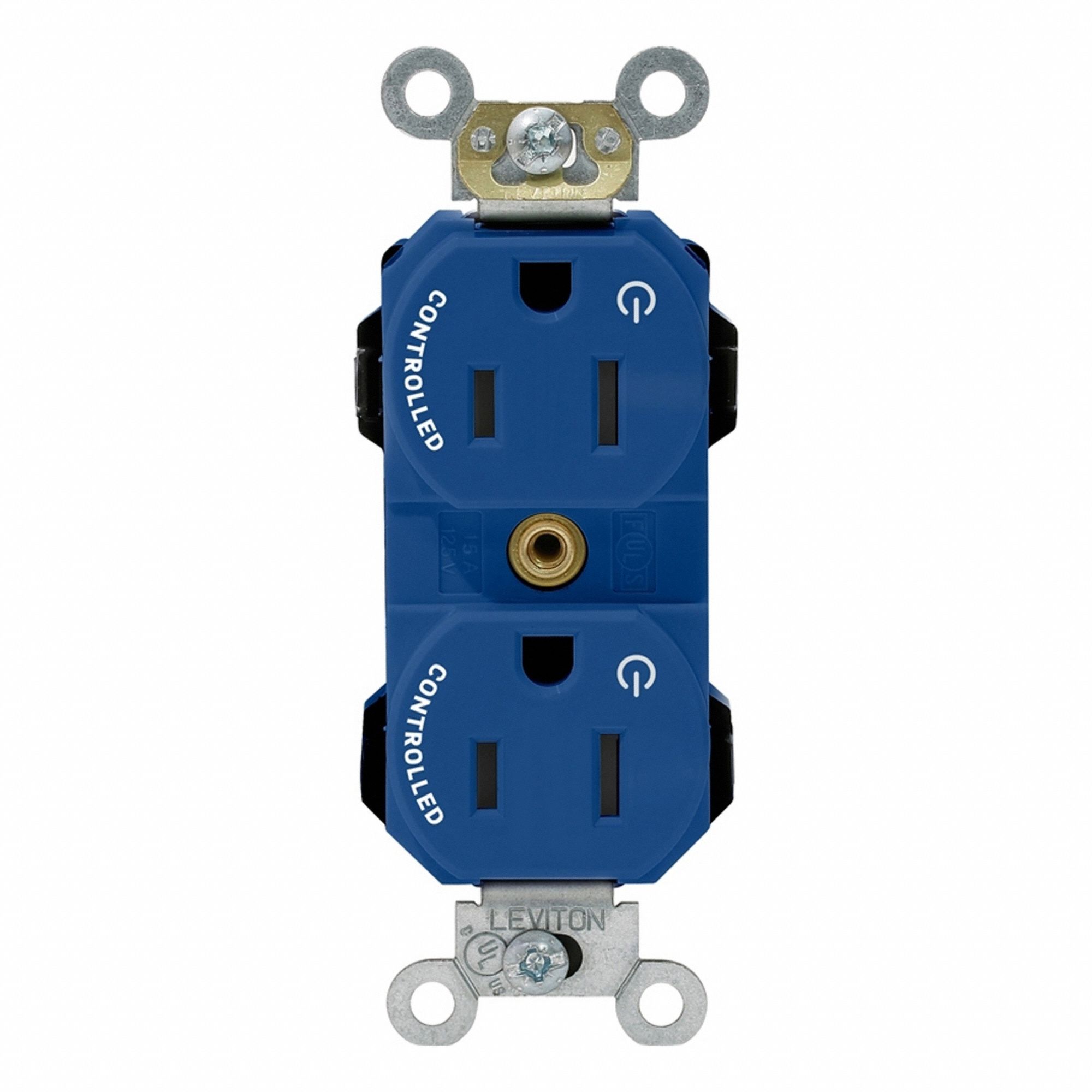 Lev-Lok Dup 15A 125V 2MCtrl Self-Gr Blu