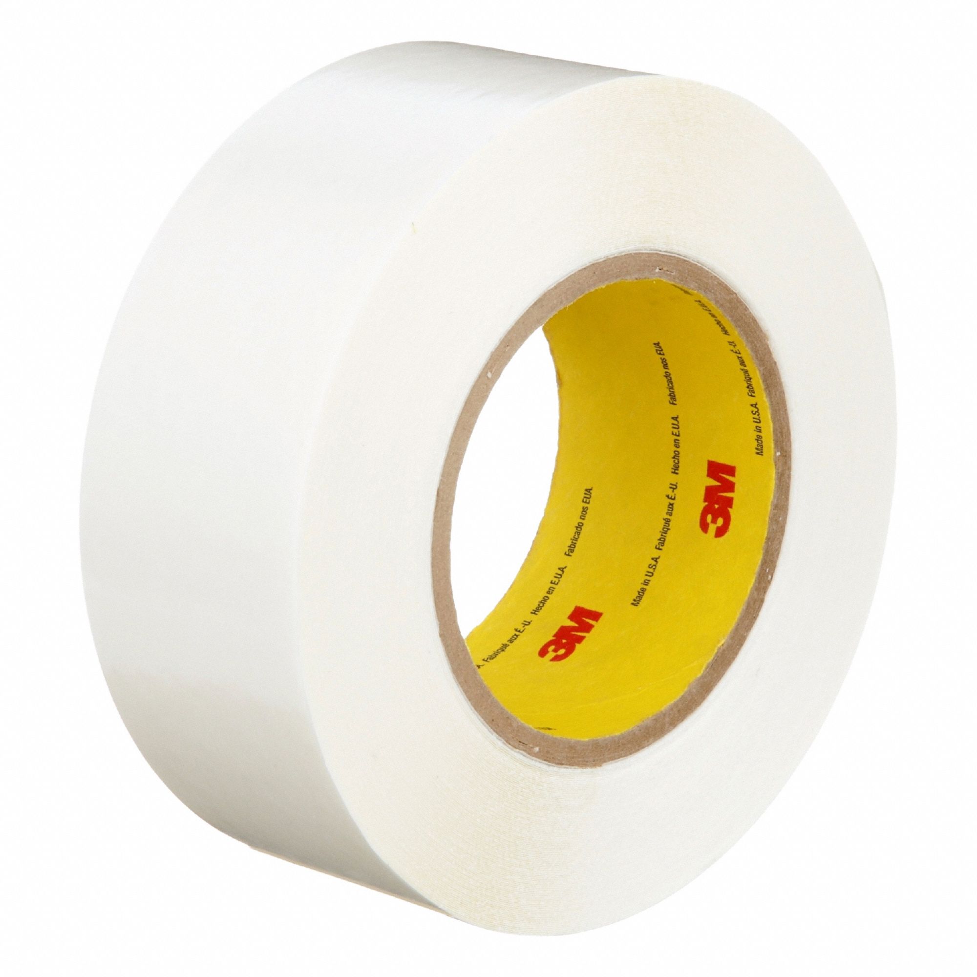 Splicing Tape: Double-Sided, 2 in Wd, 36 yd Lg, 9 mil Thick, White, Rubber, Indoor, 24 PK