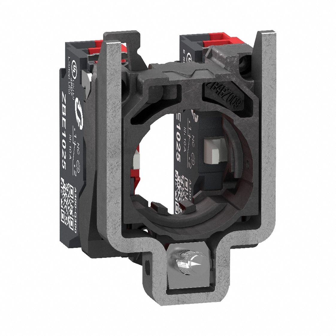 Contact Block: 22 mm Panel Mounting Size, 2NC, Momentary, ZB4 Series, Push-In