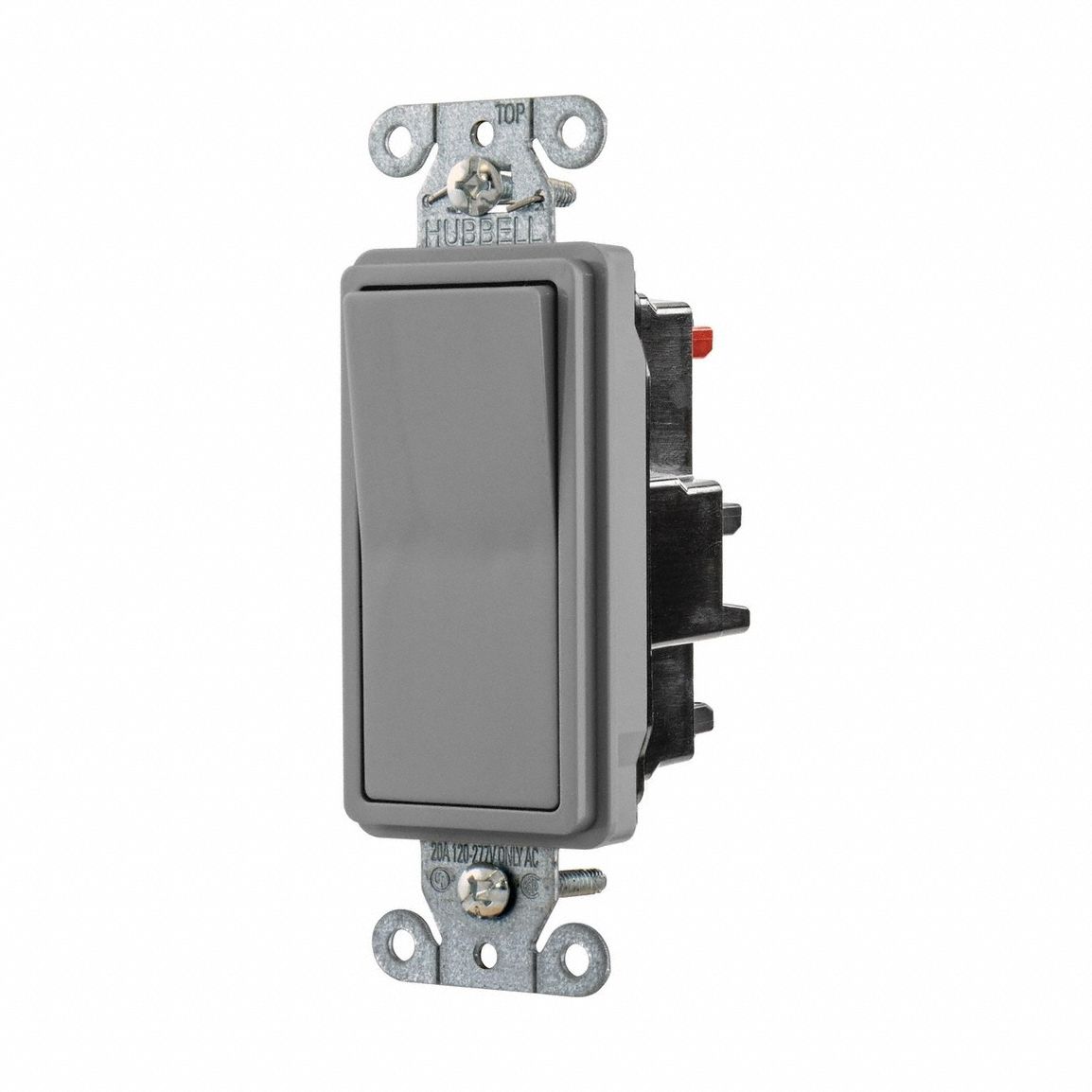 HUBBELL, Rocker Switch, 3-Way, Wall Switch - 902XA8|DS320STGY - Grainger