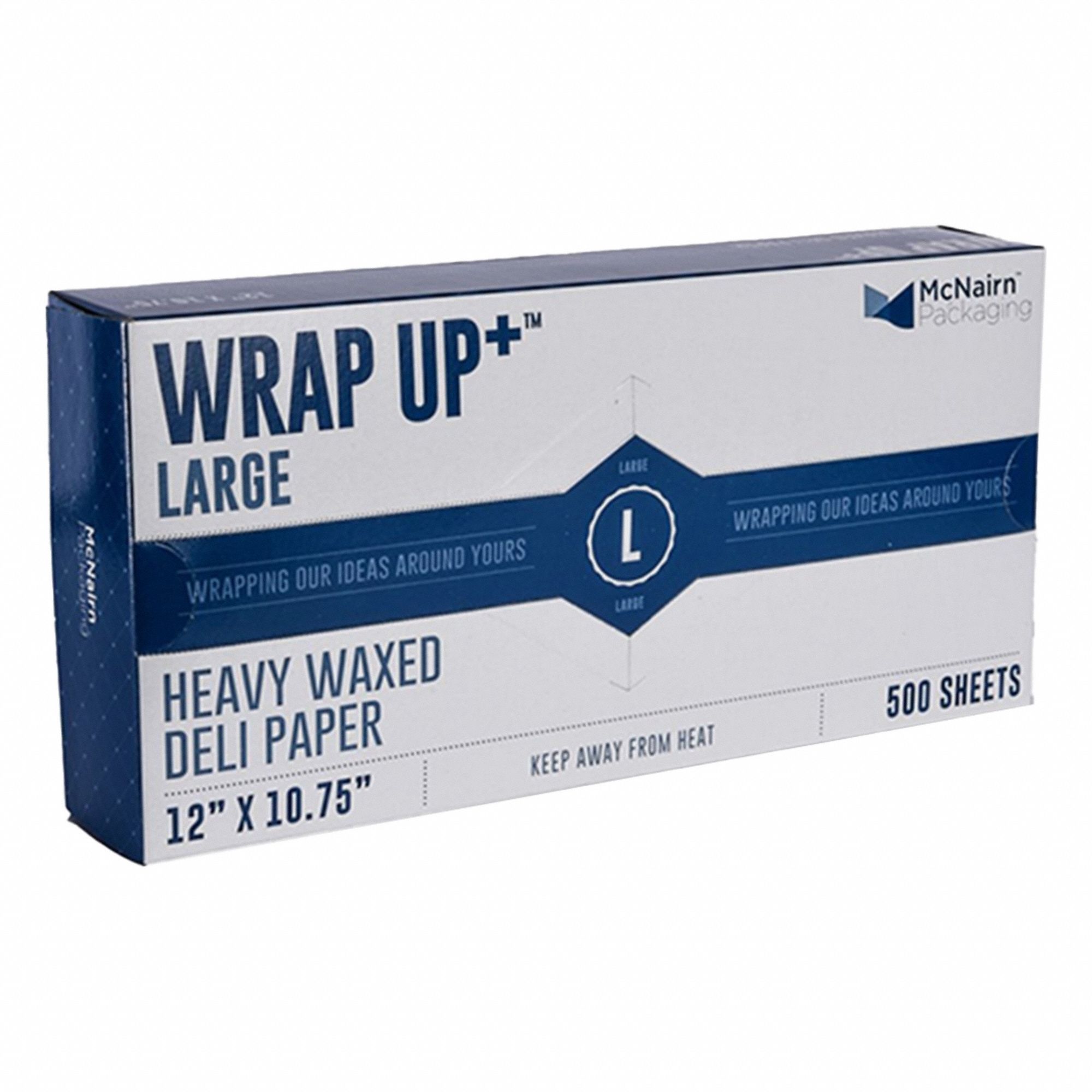 Deli Paper: White, Light-Wt, 6, 000 Sheets, Not Compostable, Interfold, 12 PK