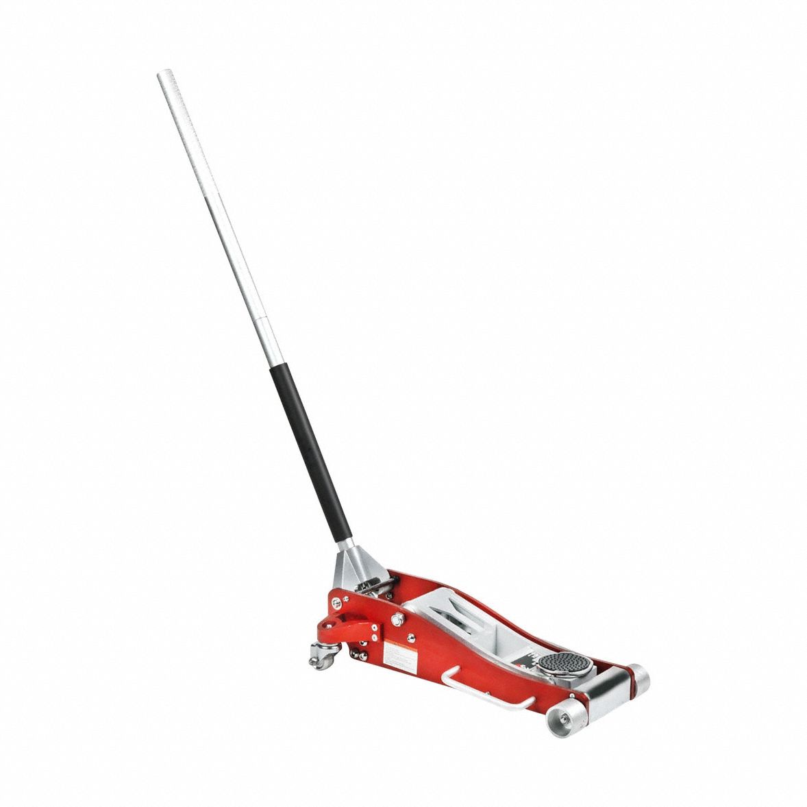 Service Jack: Aluminum, Double Pump, Mechanical, 3 ton Load Capacity