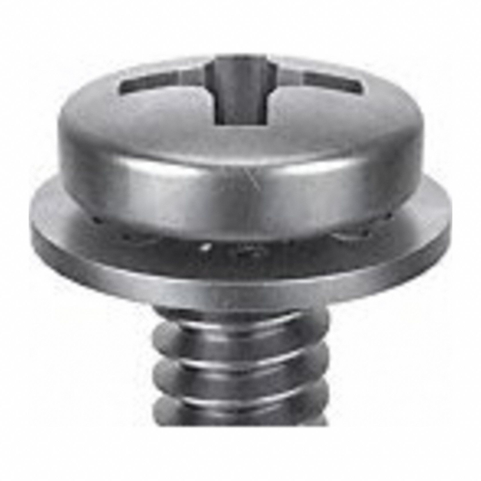 SEMS Screw: Internal Tooth, M6x1.00 Thread Size, 16 mm Lg, Stainless Steel, Passivated, Pan, 10 PK