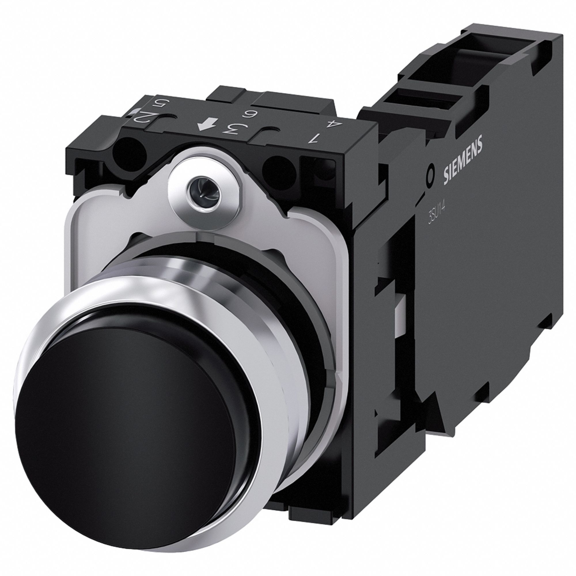 Extended Push Button Operator: Non-Illuminated, Extended Profile, Non-Metallic, 22 mm