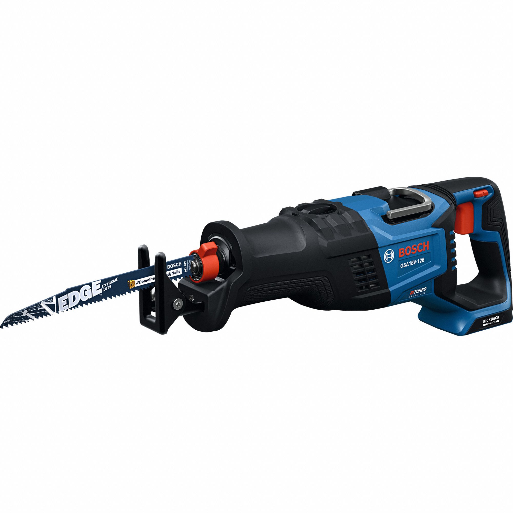 Reciprocating Saw: Tool Only, 1 1/4 in Stroke Lg, 3, 000 Max. Strokes per Minute, Brushless