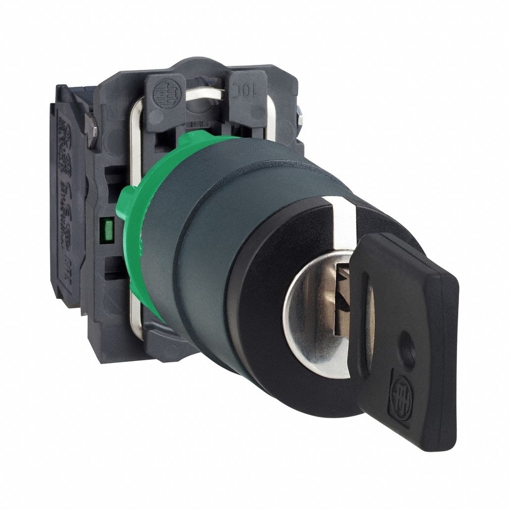 Selector Switch: 3 Position, 22 mm Panel Mounting Size, 2NO, Series XB5