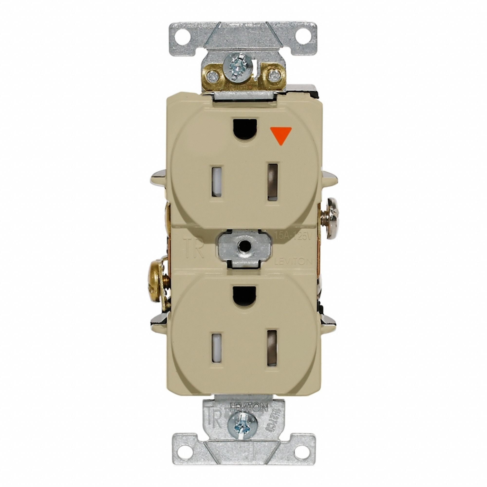 IG Dup Rec 15A 125V TR Ivr