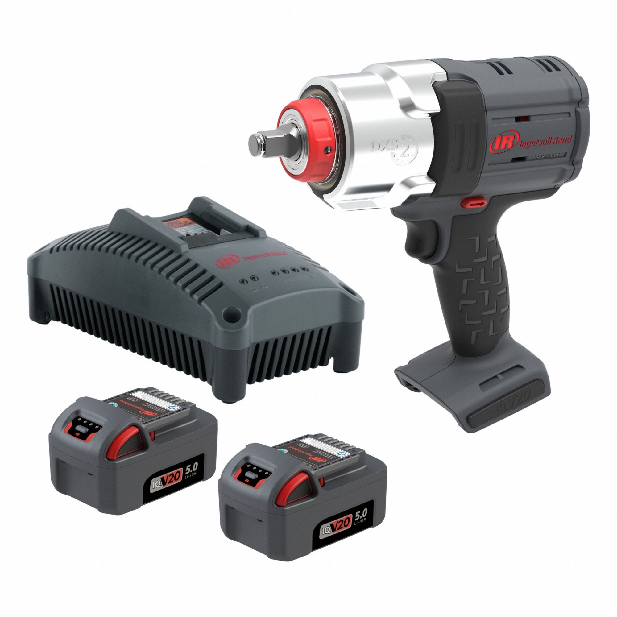 Impact Wrench: 1/2 in Drive Size, 1, 000 ft-lb Fastening Torque, Brushless, IQV20™ DXS