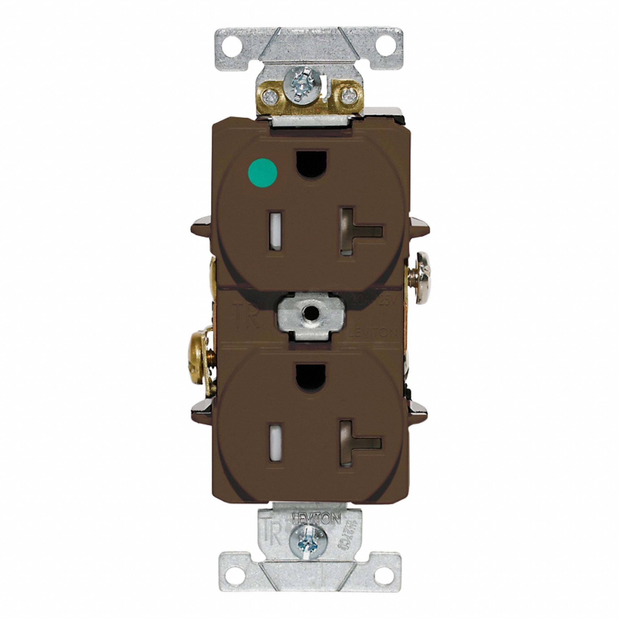 Duplex Outlet Brown 20A 125V TR