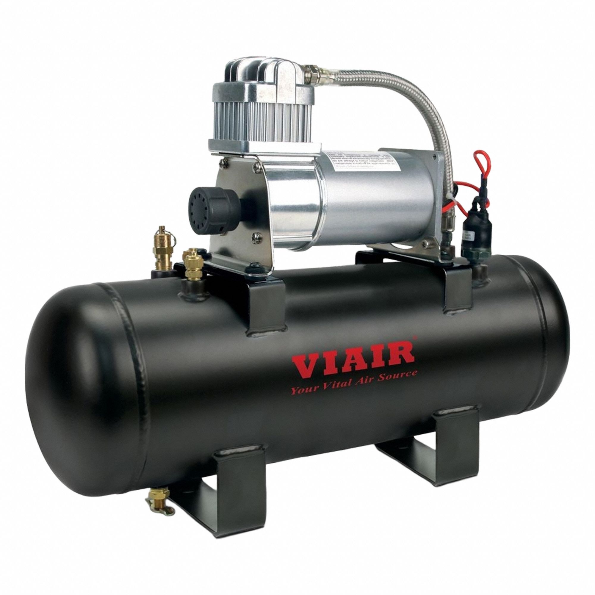 Portable Air Compressor: Oil Free, 2 gal, Horizontal, 0.31 hp, 0.76 cfm @ 90 psi