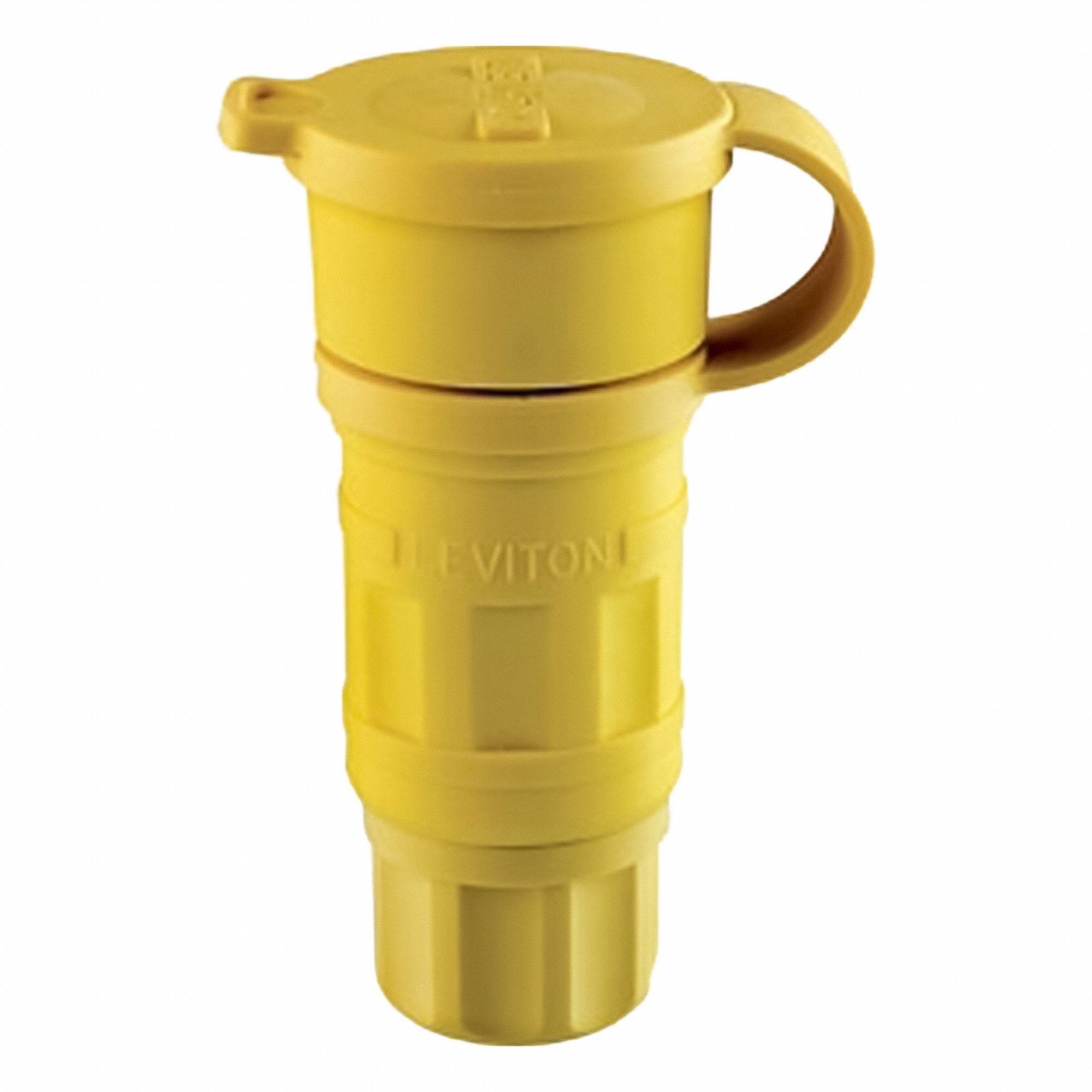 Straight Blade Connector: 5-20R, 20 A, 125V AC, 2 Poles, Yellow, Screw Terminals