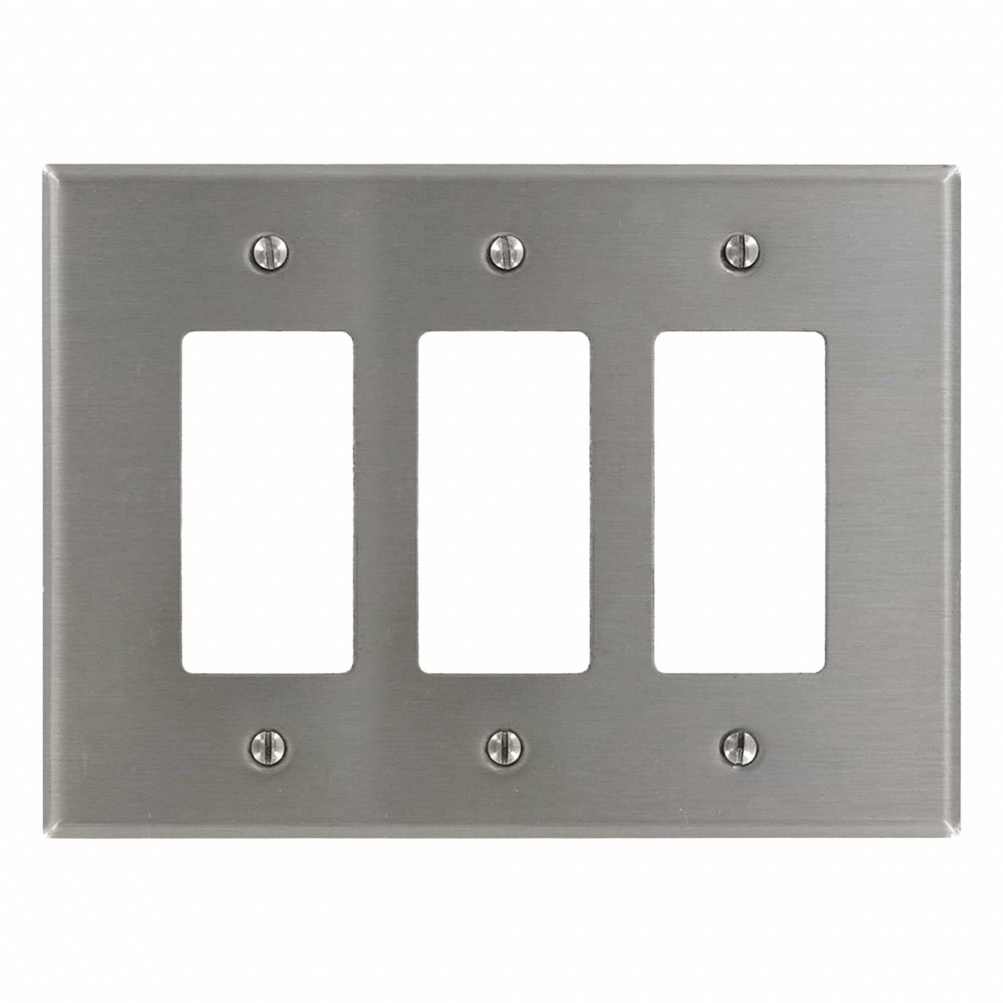 WallPlate Decorator-Rocker Slvr SS