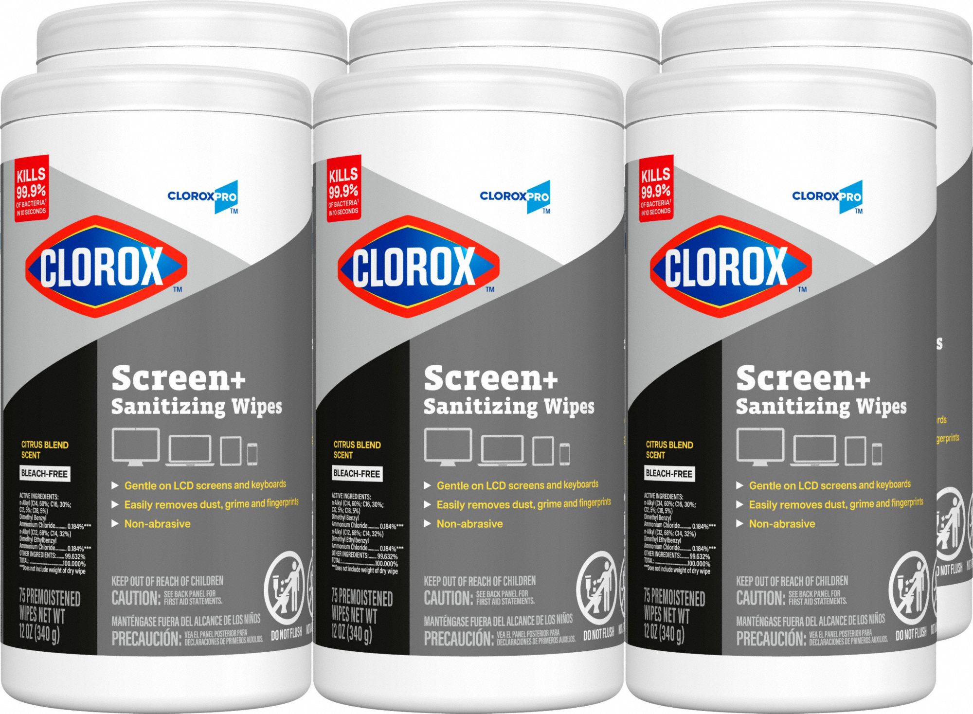 Screen Wipes PK6