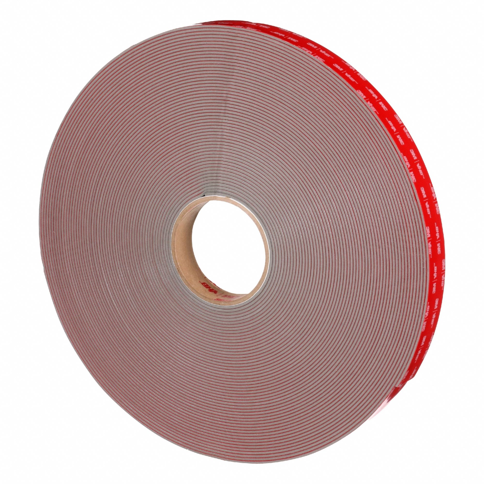 Foam Tape: Conformable, 1/2 in Wd, 36 yd Lg, 45 mil Thick, Gray, Acrylic, Closed, Acrylic Foam