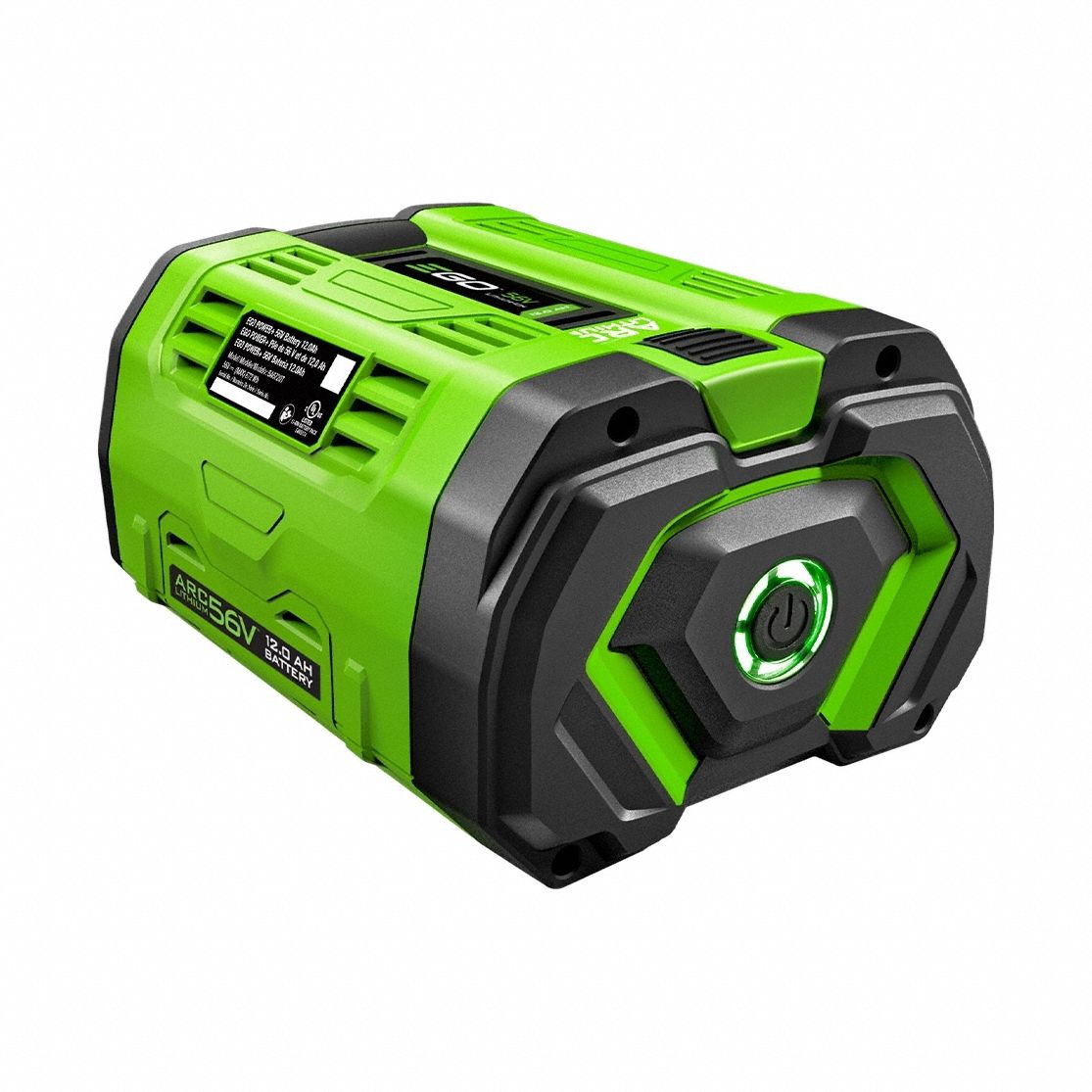 Battery: 12 Ah Battery Capacity, 56V ARC Lithium™, Tabbed, 1 Batteries Included, 0 Chargers Included
