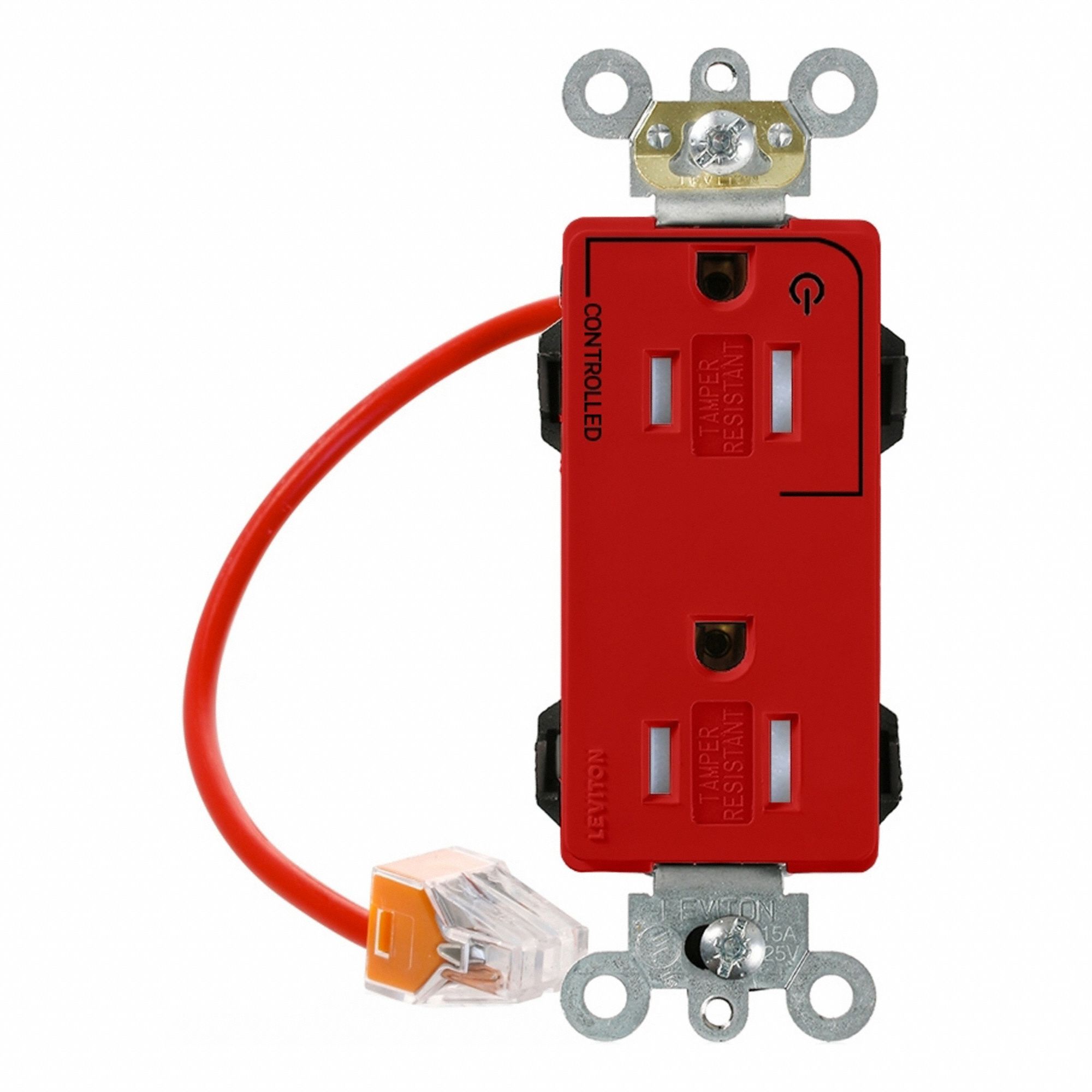Lev-Lok Dup 15A 125V TR 1MCtrl Red