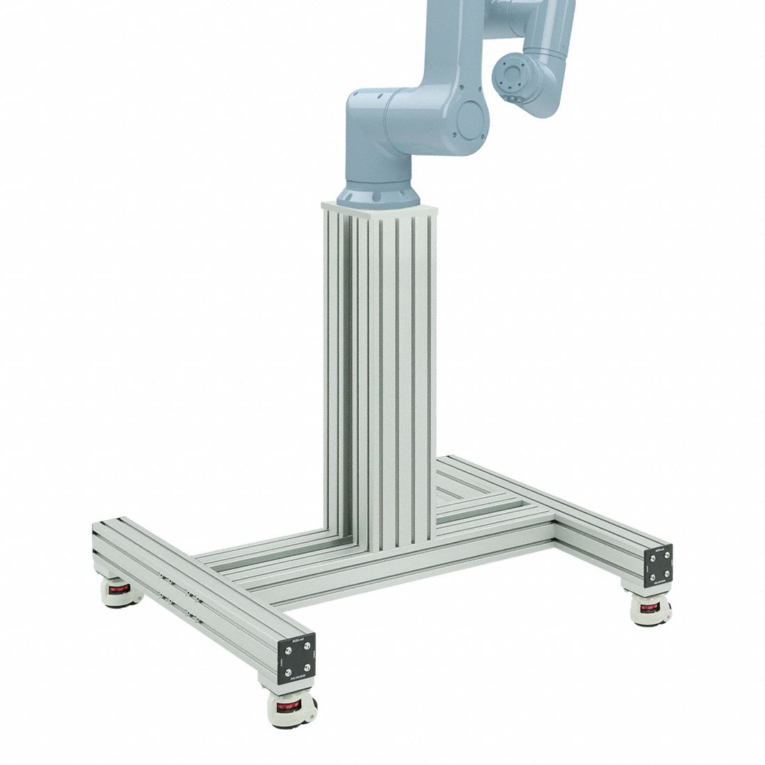 Tube Framing System Profiles: T-Slot Cobot Pedestal, 900 mm H x 809 mm W x 960 mm L, Aluminum (MPN 40200-MP-K-900). Key specifications — Brand: 80/20; Mobility: Mobile; Product Type: T-Slot Cobot Pedestal; Compatible Series: 40 Series; Manufacturer Part Number: 40200-MP-K-900; Includes: (16) Mobile Base Legs.