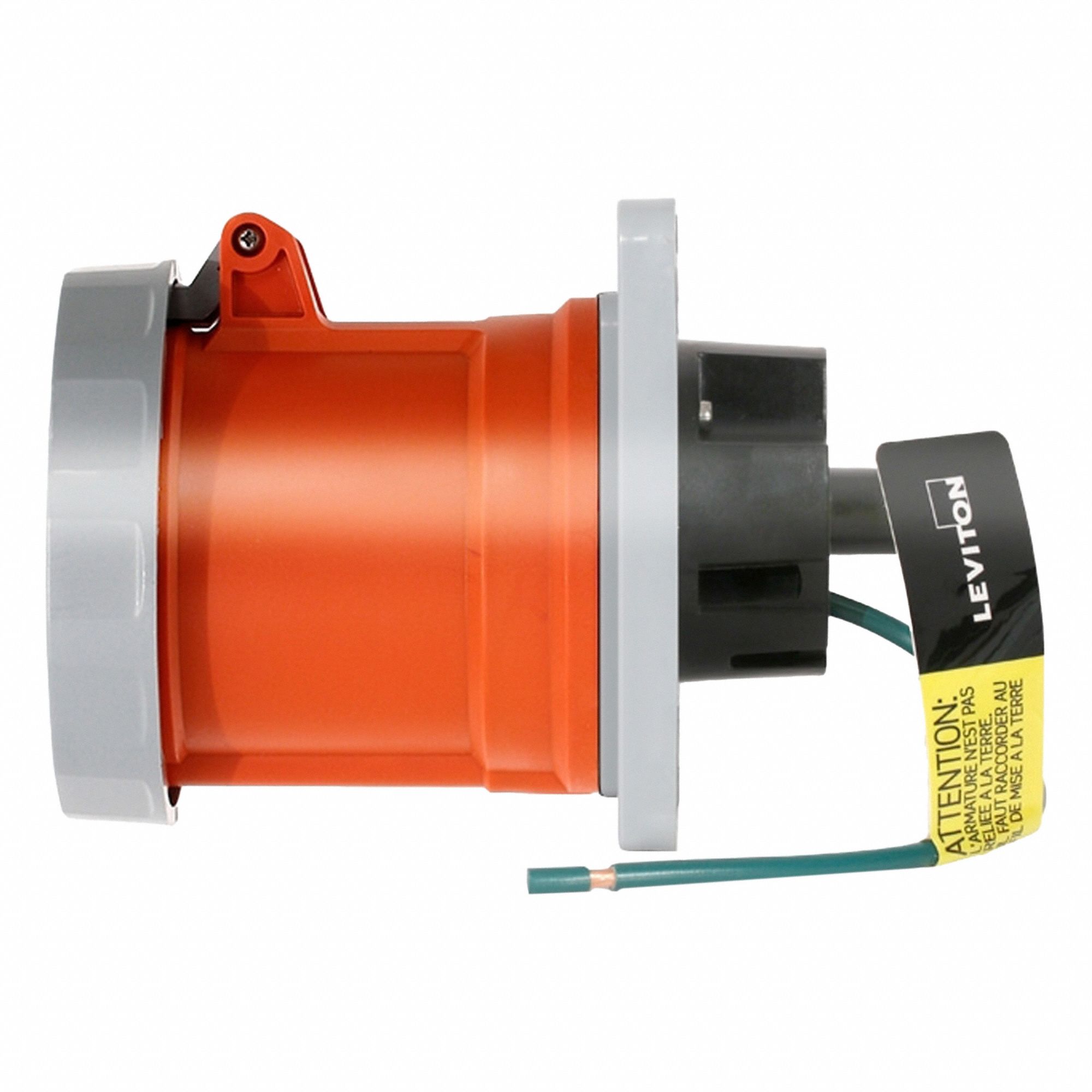 PIN SLEEVE RECEPTACLE,ORANGE,60 A