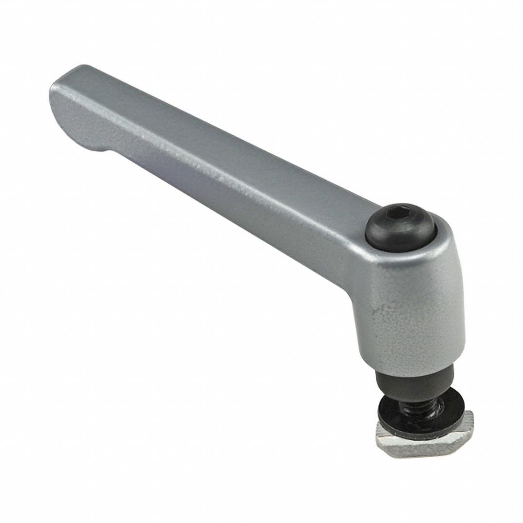 T-Slot Framing System Door Han: 45 Series, Metric, Zinc, Gray, 89.1 mm x 19 mm, 75.9 mm Overall Ht (MPN 45-6800). Key specifications — Includes Fasteners: Yes; Brand: 80/20; Finish: Glass; Material: Zinc.