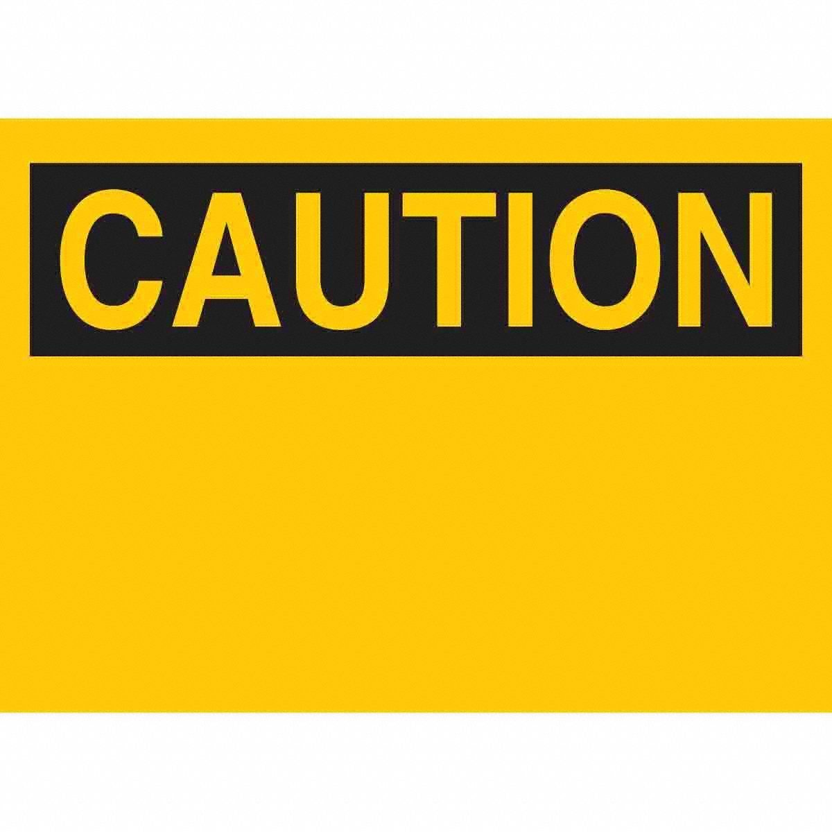 B40110H X14W BLK/YELBLANK CAUTION