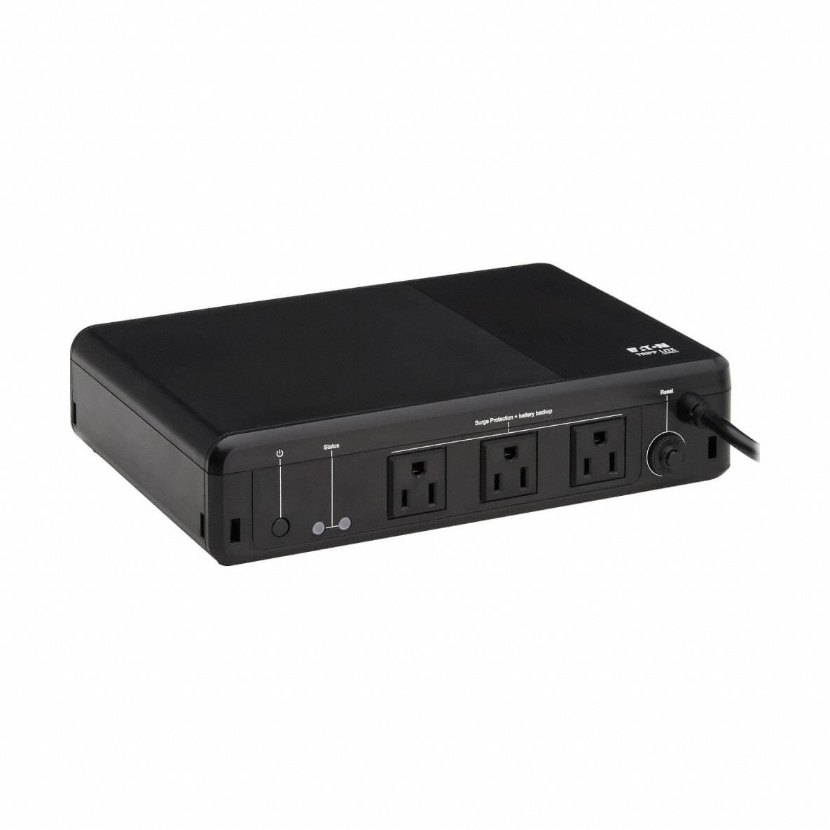 EATON TRIPP LITE UPS: Single Phase, 350 VA Power Rating, 120 V AC Input, 120 V Output, 5-15P (MPN BC350R). Key specifications — attr1044766: Single; attr1044781: Standby; attr232986: EATON TRIPP LITE.