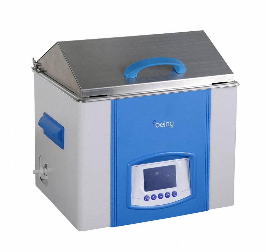 Water Bath: 10 L Capacity, 100°C Max Temp, Stainless Steel, +/-0.3°C, LCD, 120V AC