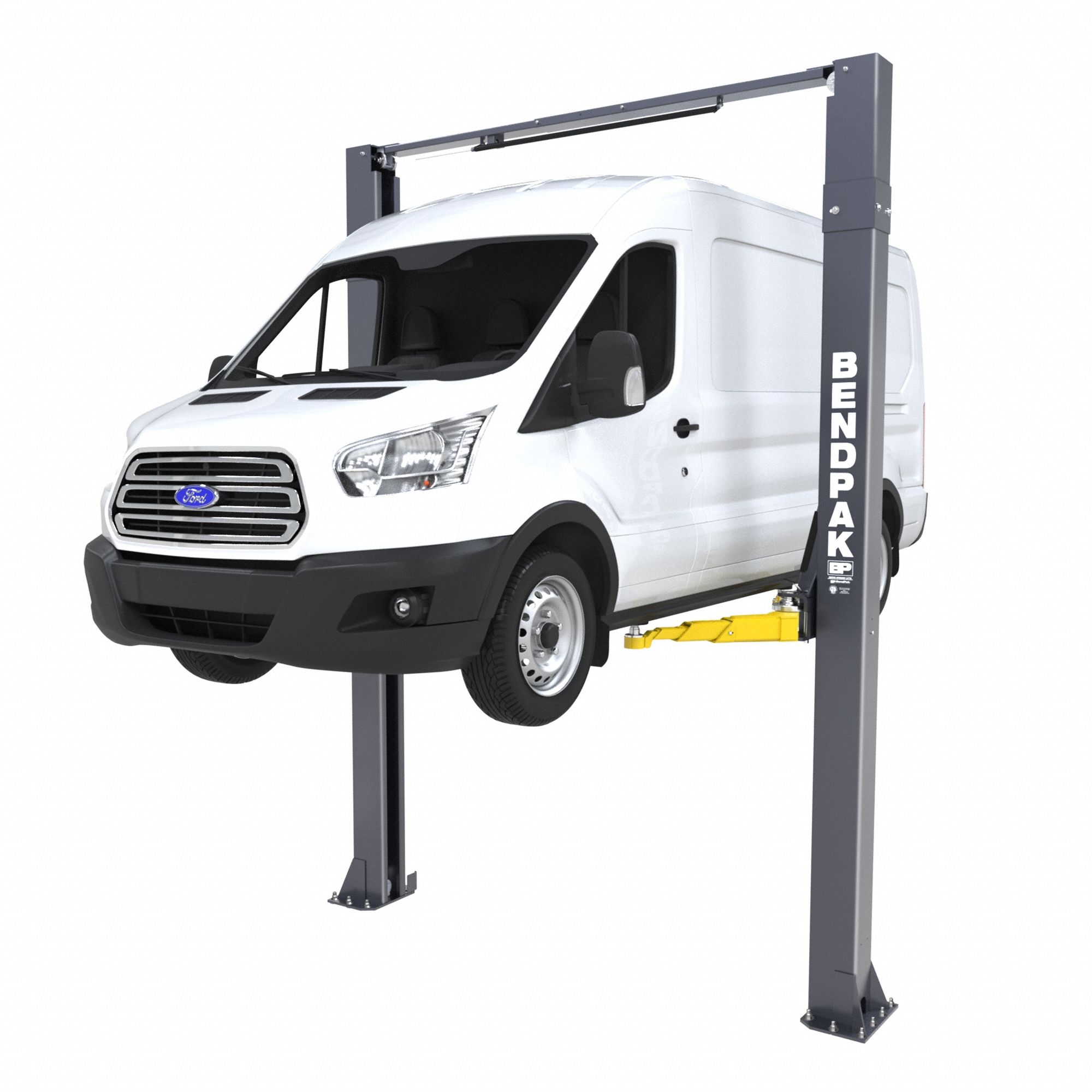 Vehicle Lift: Electric/Hydraulic, 10, 000 lb Load Capacity, Steel, Lever, 4 1/4 in Min Lift