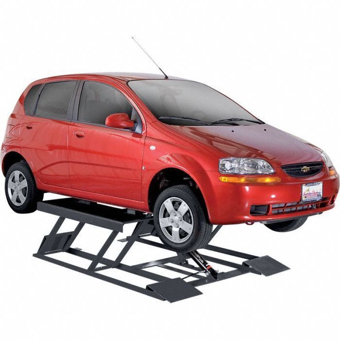 Vehicle Lift: Powertrain Scissor Lift, Electric/Hydraulic, 6, 000 lb Load Capacity, Steel