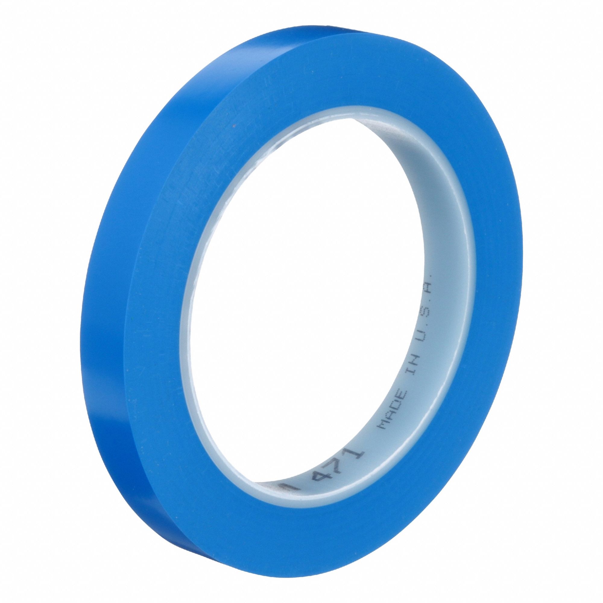 Floor Marking Tape: Gen Purpose, Solid, Blue, 1/2 in x 108 ft, 5.2 mil Tape Thick, 3M™, 72 PK