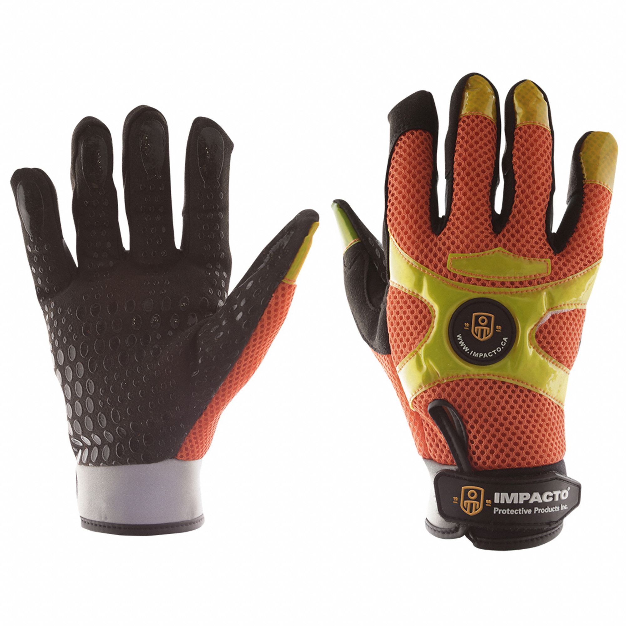 GANTS ANTI-VIBRATION,TG,NR/ORG,PAIRE