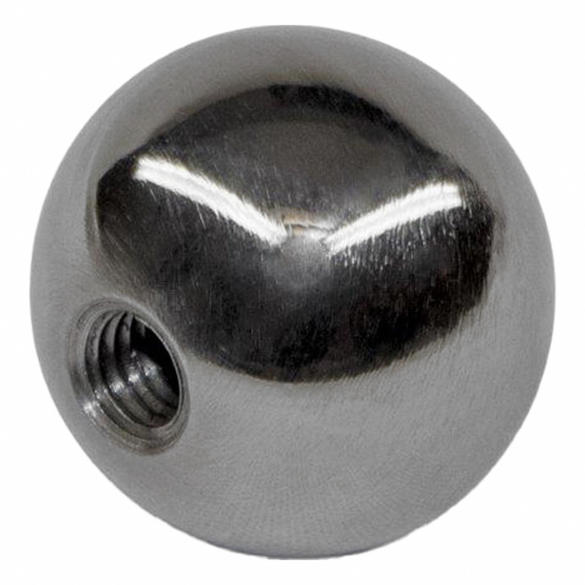Ball Knobs: Ball, Steel, 1/2"-13 Thread, 0.63 in Thread Lg, 1.38 in Dia