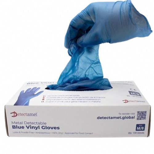 Disposable Gloves Vinyl Blue XL PK100