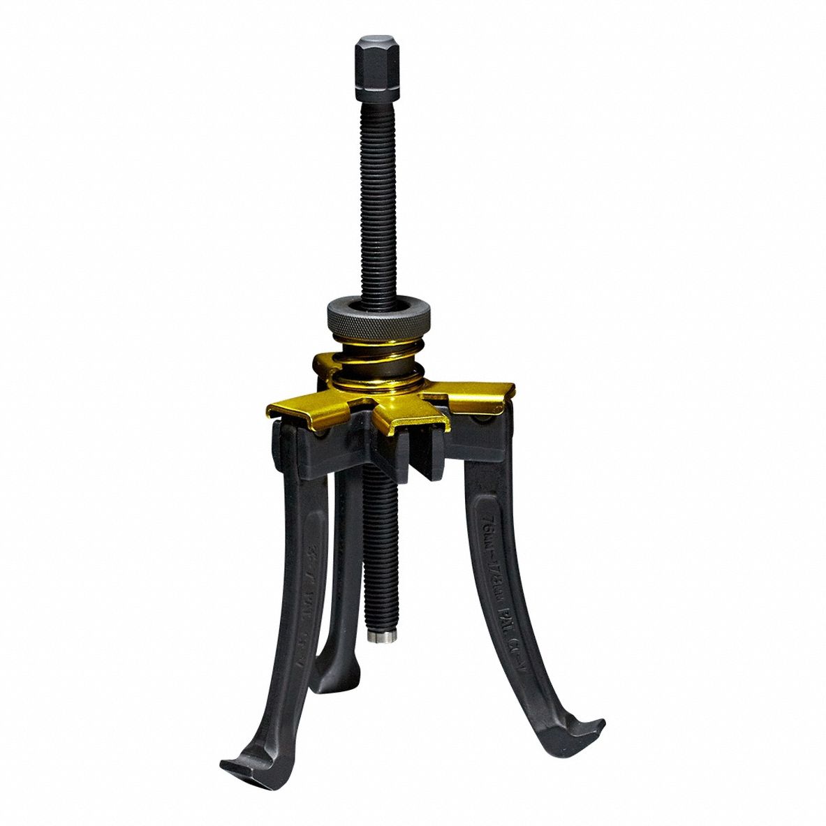 Gear Puller and Pulley Remover: Reversible Jaw, 3 in – 7 in, 7 in Jaw Reach, 0.5