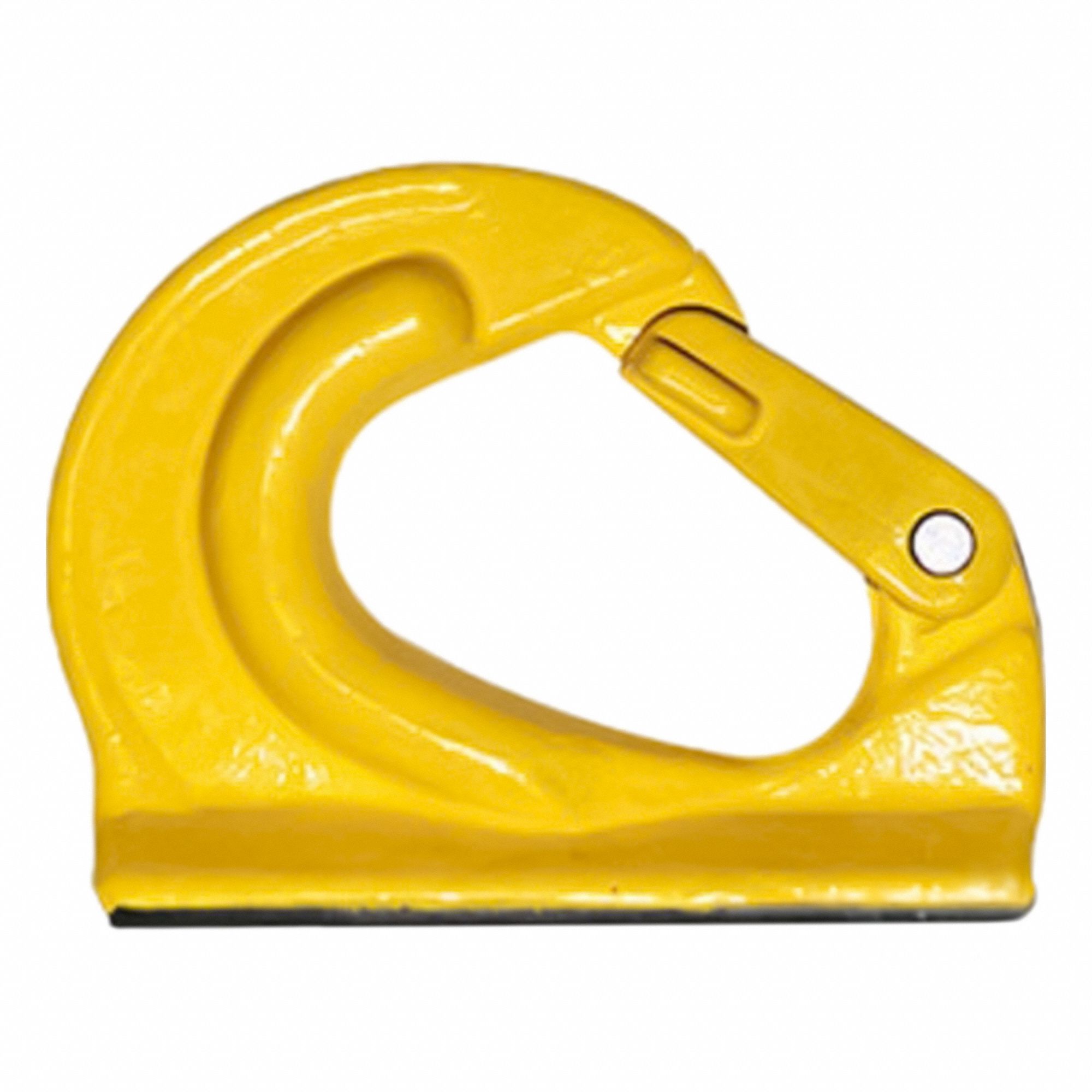 Welded Bucket Hook: 10 ton Working Load Limit, Alloy Steel, 2 1/16 in Material Thick